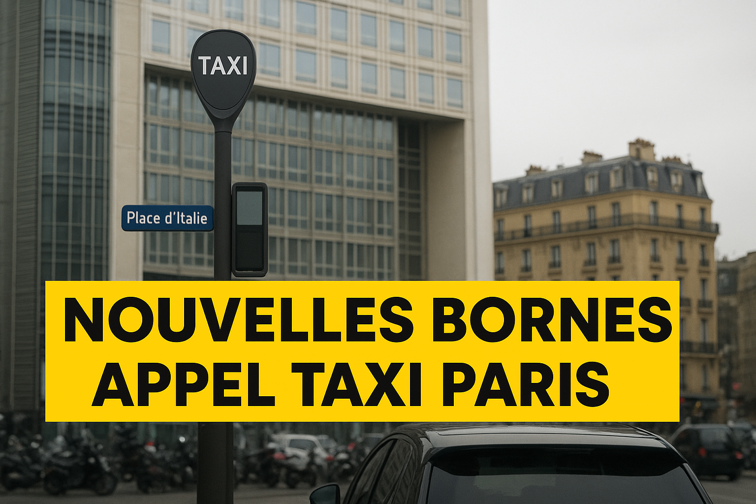 Découvrez les nouvelles bornes d’appel de taxi installées à Paris en 2025 : localisation, fonctionnement, avantages pour les usagers et les chauffeurs.