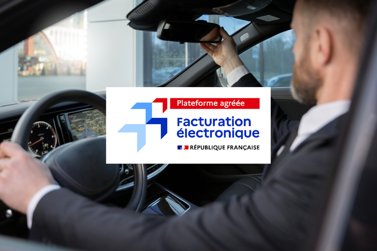 Chauffeur VTC face à des factures électroniques et des documents administratifs